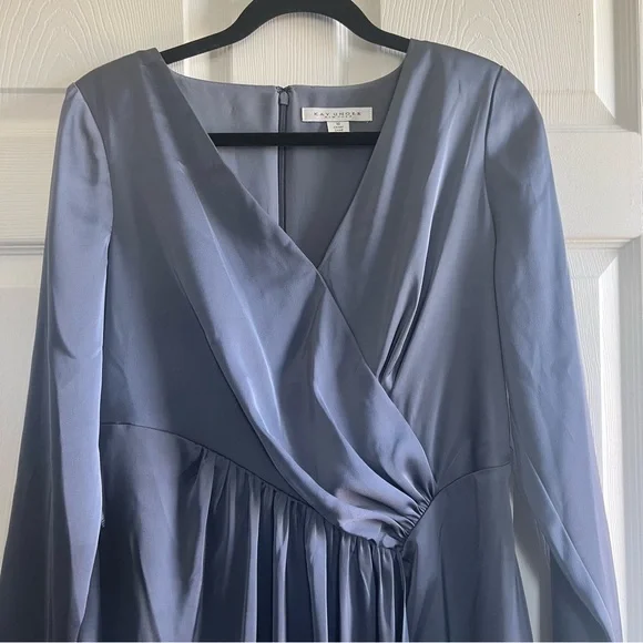 KAY UNGER Helena Hi-Lo Charmeuse Midi Dress - NEW WITH TAG - Picture 4 of 10